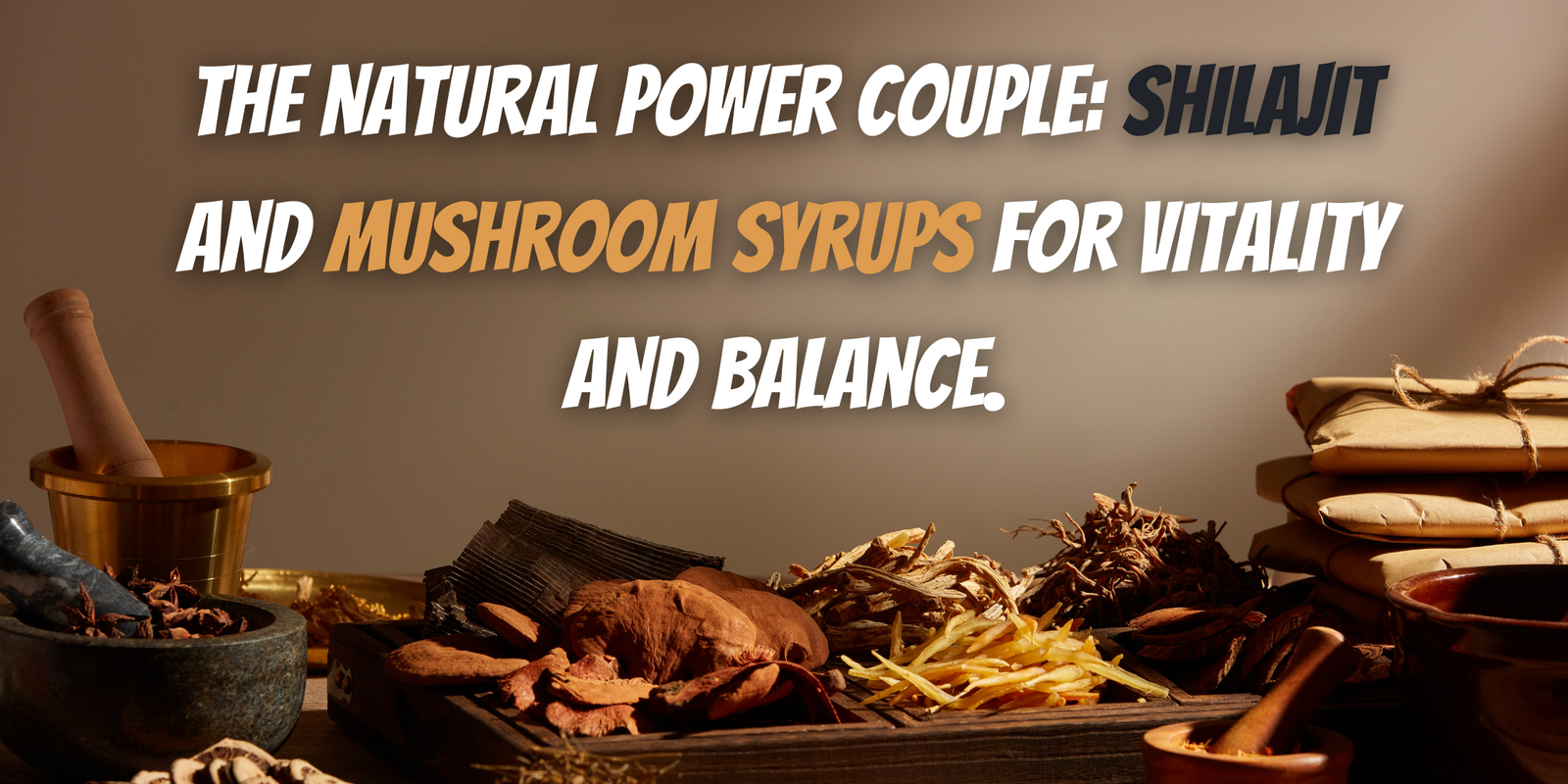 The Natural Power Couple: Shilajit and Mushroom Syrups for Vitality and Balance