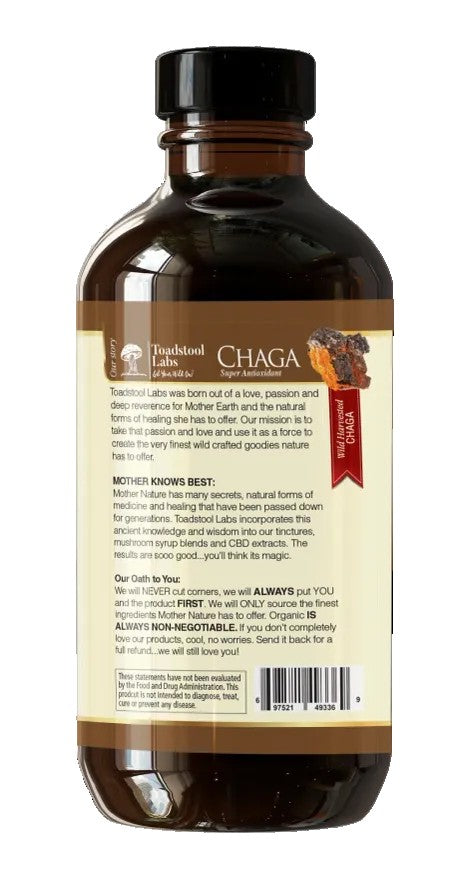 Chaga Mushroom Supplement - Super Antioxidant - Toadstool Labs